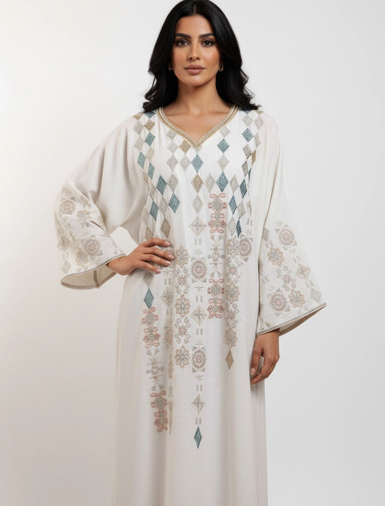 Geometric Harmony Abaya