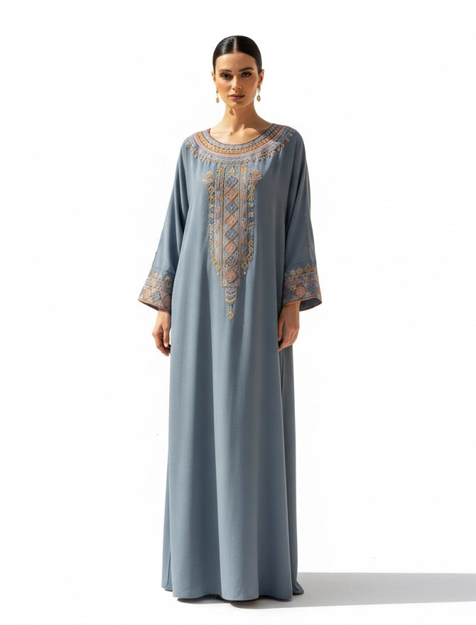 Artisanal Patterned Abaya