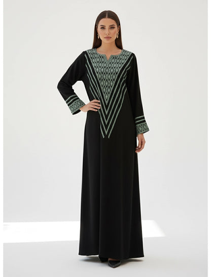 ​Geometric Elegance Abaya