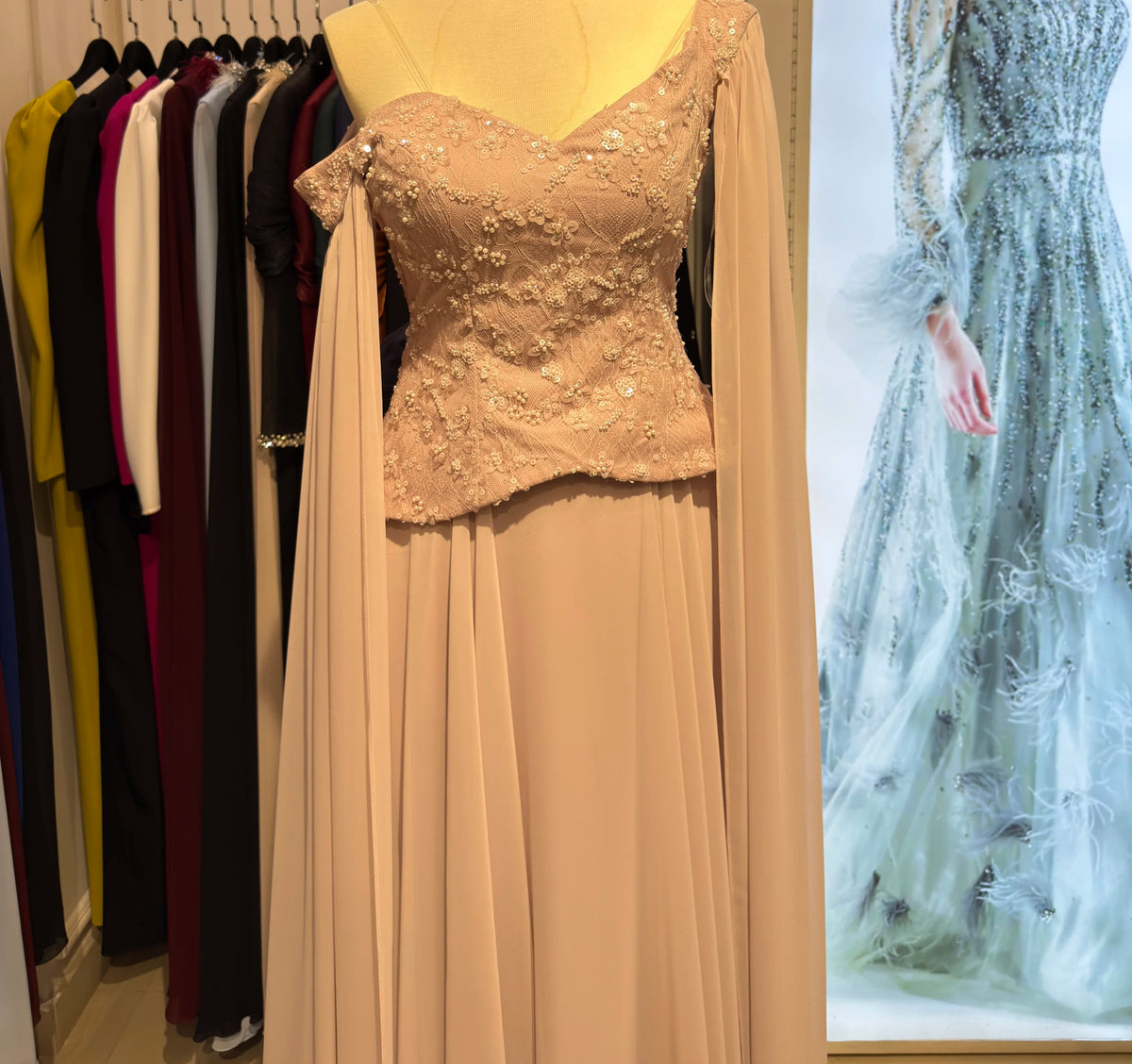 Float Sleeves Corset Dress
