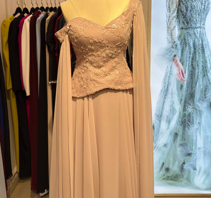 Float Sleeves Corset Dress