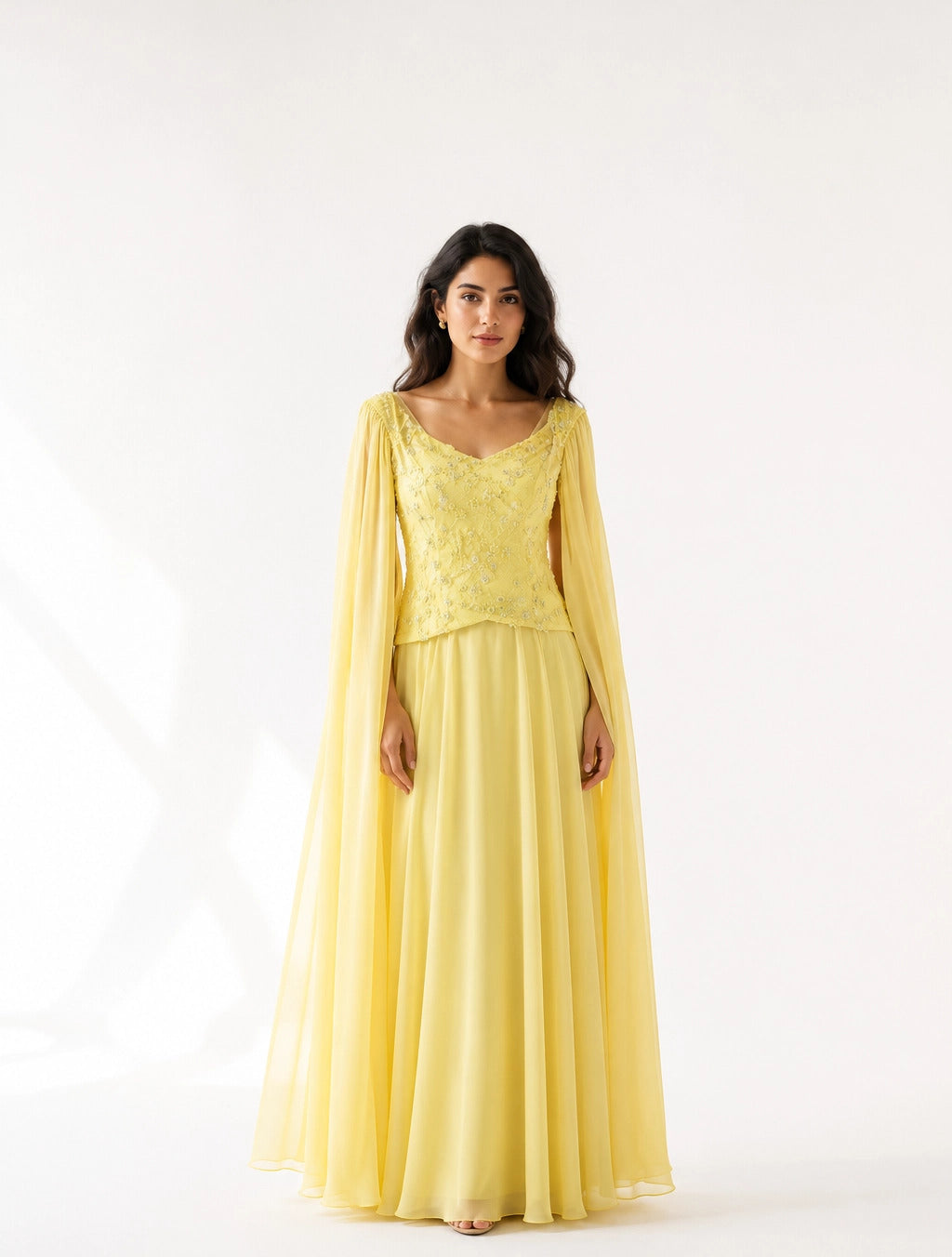 Float Sleeves Corset Dress