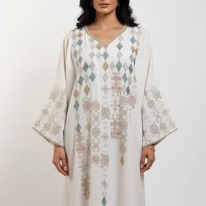 Geometric Harmony Abaya