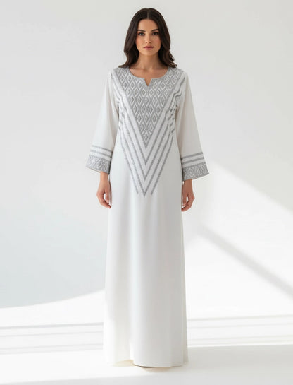 ​Geometric Elegance Abaya