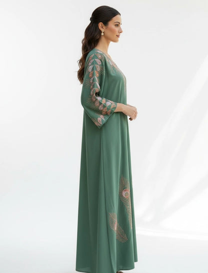 Peacock Ethereal Jalabiya.