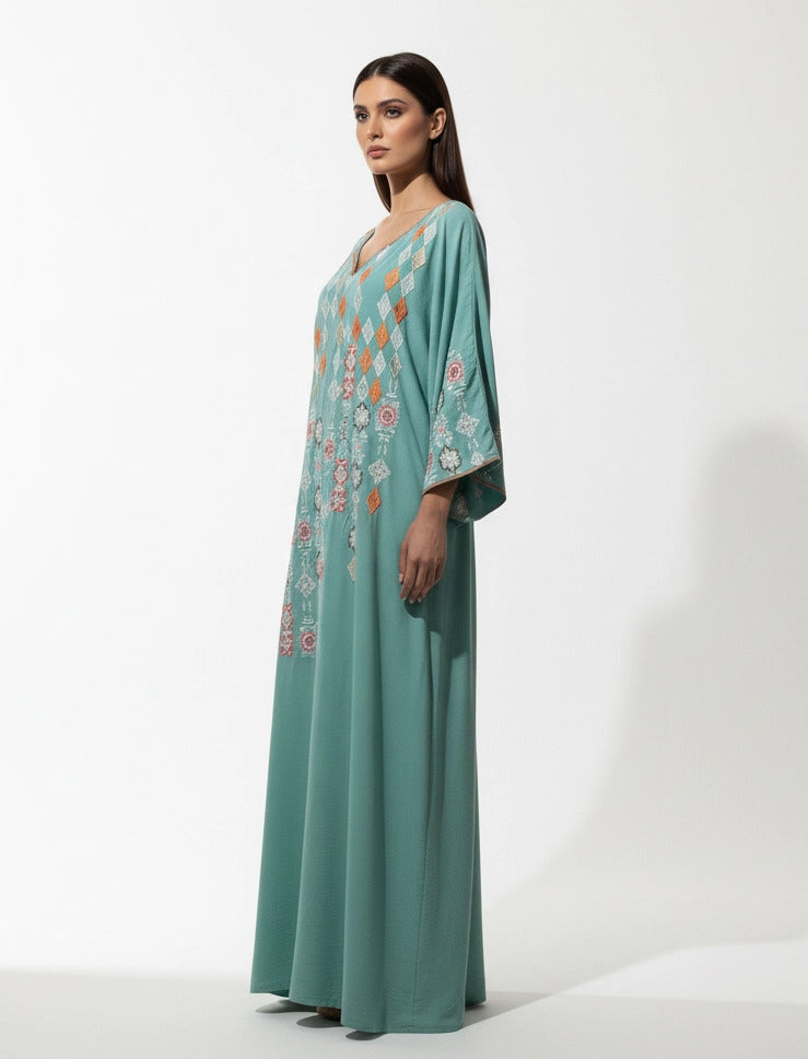 Geometric Harmony Abaya
