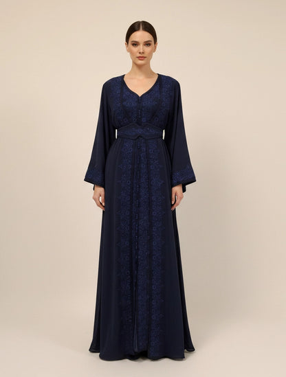 Embroidered U-Neck Bishet.