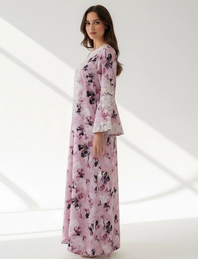 Embroidered Elegance Maxi