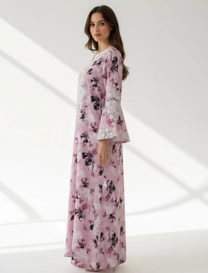 Embroidered Elegance Maxi