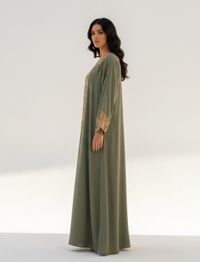 Artisanal Patterned Abaya