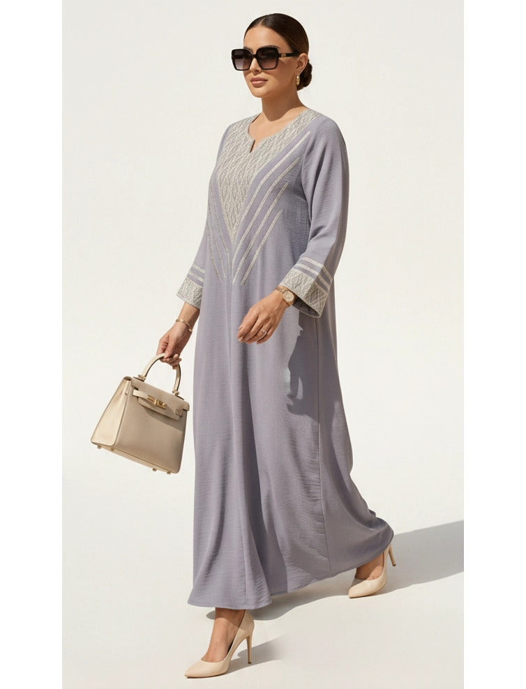 ​Geometric Elegance Abaya