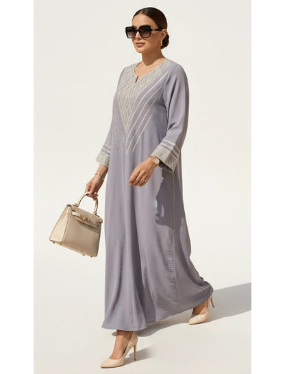 ​Geometric Elegance Abaya