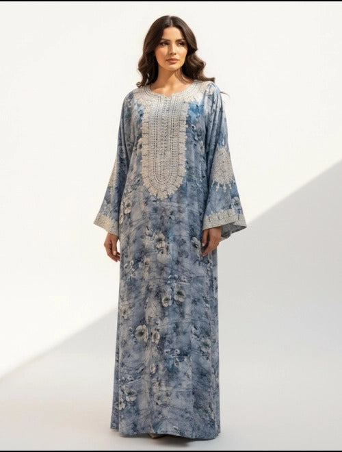 Serene Petal Abaya-Dress