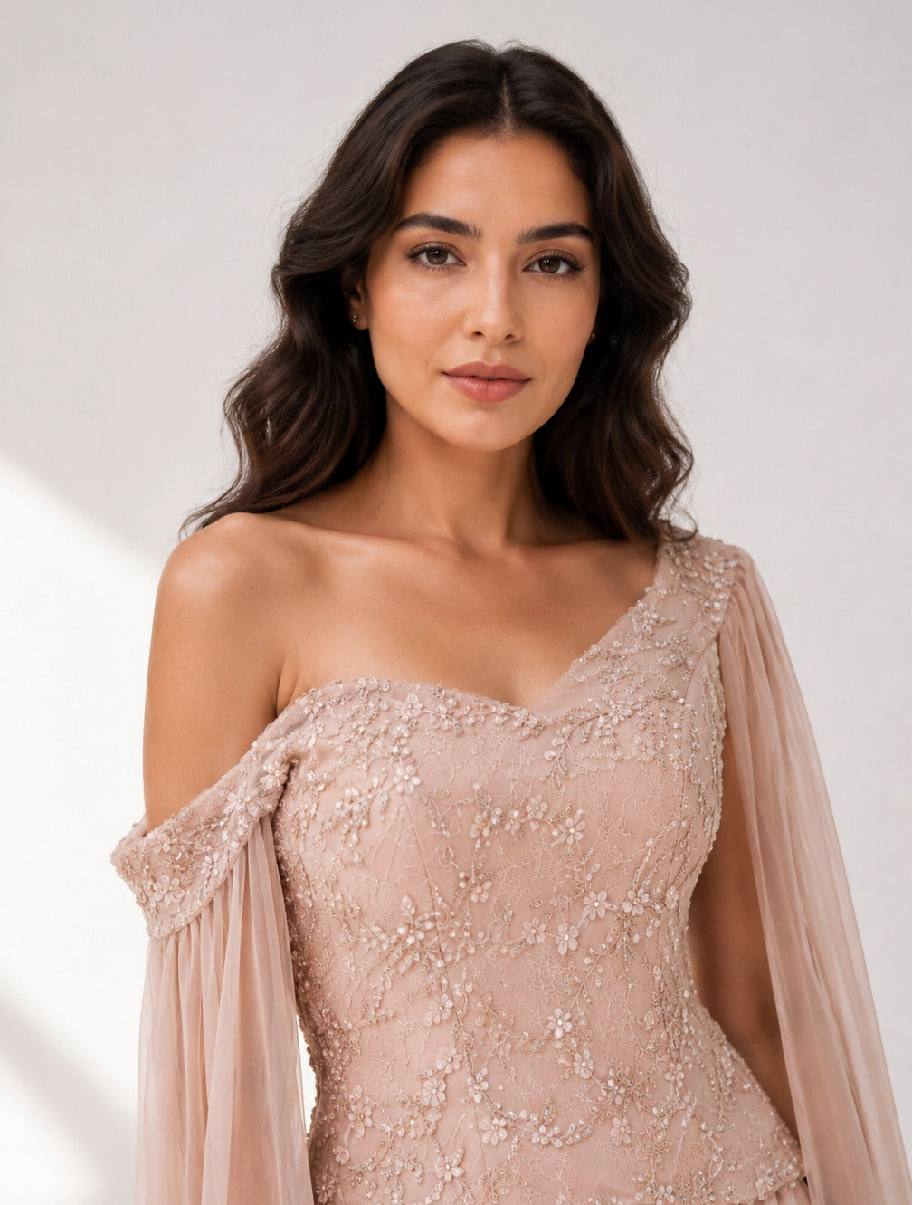 Float Sleeves Corset Dress