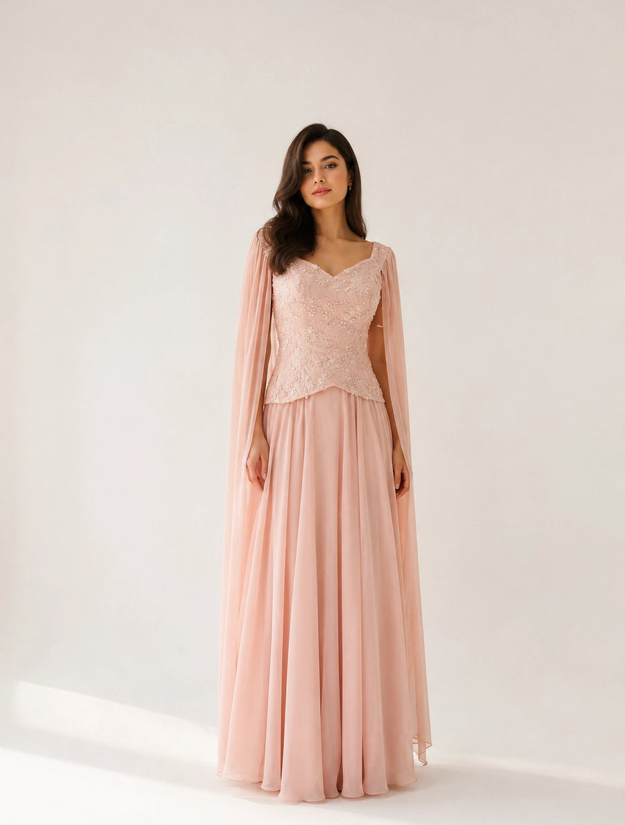 Float Sleeves Corset Dress