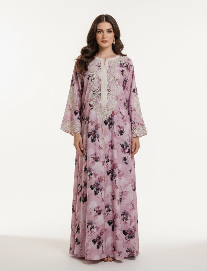 Embroidered Elegance Maxi