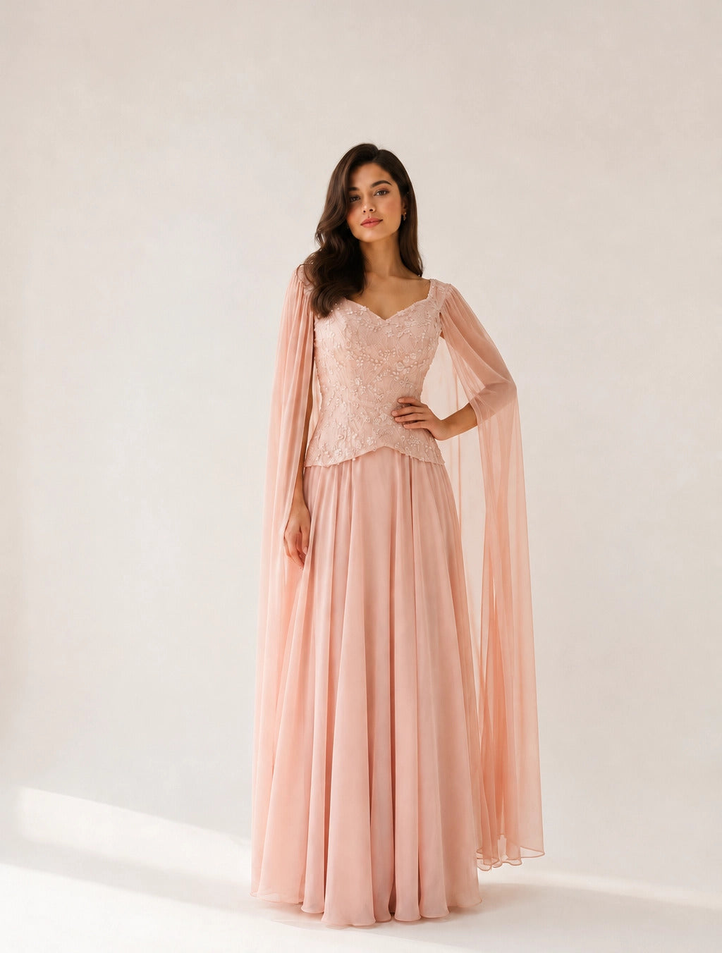 Float Sleeves Corset Dress